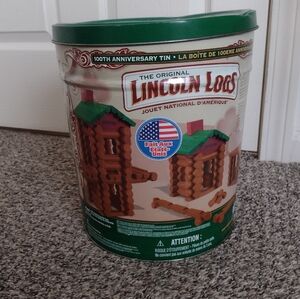 Lincoln Logs 100th Anniversary Tin Complete Set